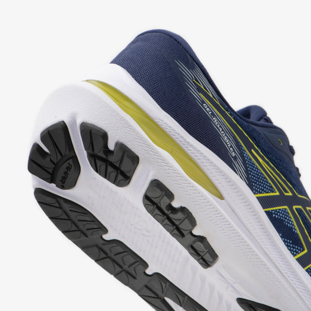 MEN'S ASICS GEL-ROADMILES RUNNING SHOES - BLUE YELLOW